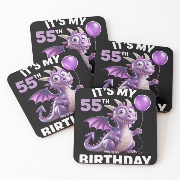 Item preview, Dragon 55th Birthday Mystical Party Magical Creature Fantasy designed and sold by genkihikki.