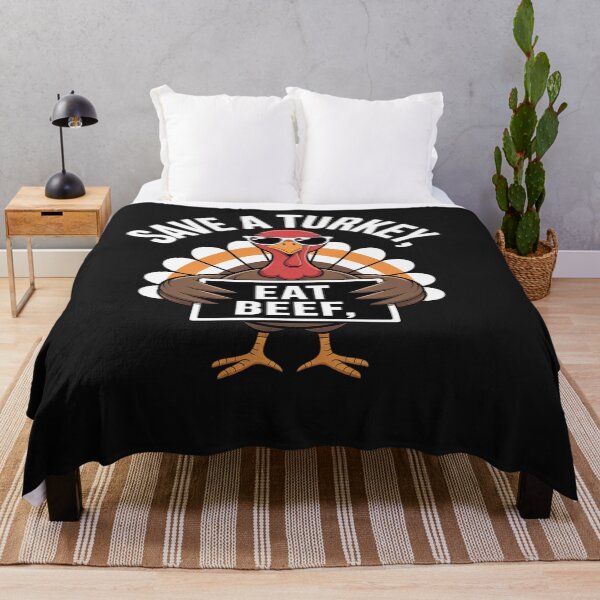Item preview, Save A Turkey Eat Beef Funny Thanksgiving Food Humor Saying designed and sold by Hofersofer.