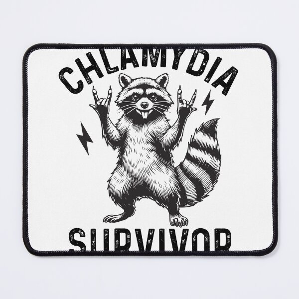 Item preview, Chlamydia Survivor Raccoon Humor designed and sold by KroghDs.