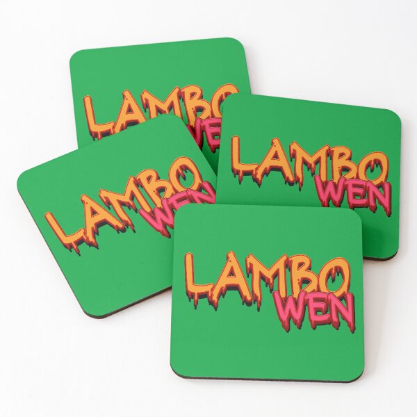 Item preview, LAMBO WEN – Dripping Horror Font Crypto Meme designed and sold by CryptoAuntie.