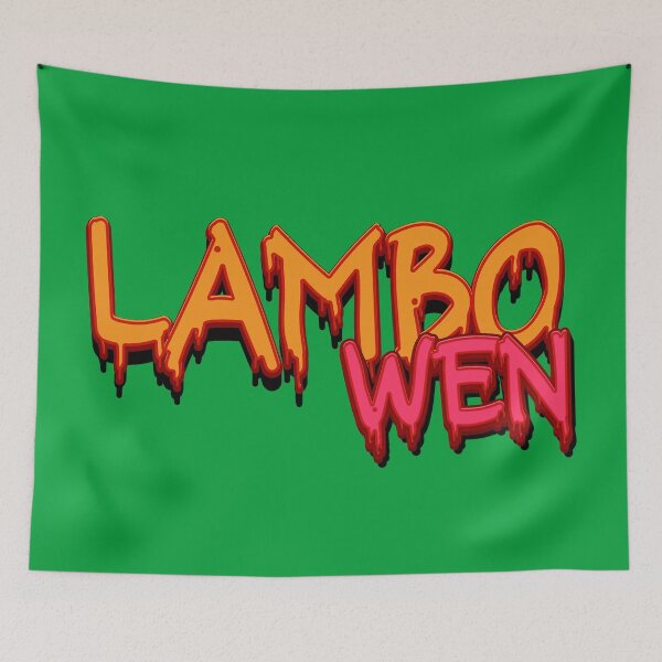 Item preview, LAMBO WEN – Dripping Horror Font Crypto Meme designed and sold by CryptoAuntie.