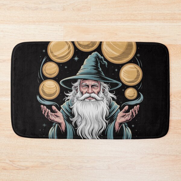 Item preview, Wizard Juggling Planets Fantasy Magic Magician Space designed and sold by sonlylya.