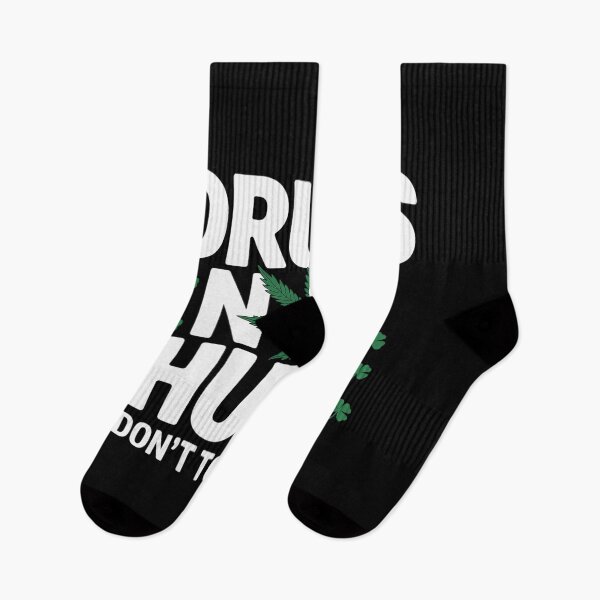 Item preview, Drugs Not Hugs Don't Touch Me Statement Attire Cannabis designed and sold by genkihikki.