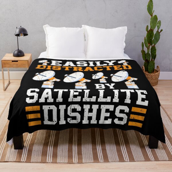 Item preview, Easily Distracted By Satellite Dishes Satellite Technician designed and sold by PaulaStokes2.