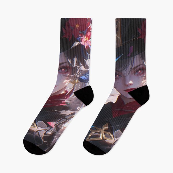 Item preview, Tao Hu Tao Genshin Impact Anime Girl Waifu Fantasy Liyue Mystical Floral Butterflies Aura designed and sold by CarlosBender.