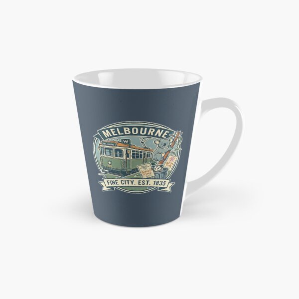 Item preview, Melbourne, Australia: A 'Fine' City Est. 1835 (Tram, Koala & Possum Souvenir) - Bluestone edition designed and sold by Miss Cutie Designs.