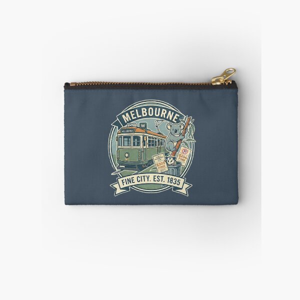 Item preview, Melbourne, Australia: A 'Fine' City Est. 1835 (Tram, Koala & Possum Souvenir) - Bluestone edition designed and sold by Miss Cutie Designs.