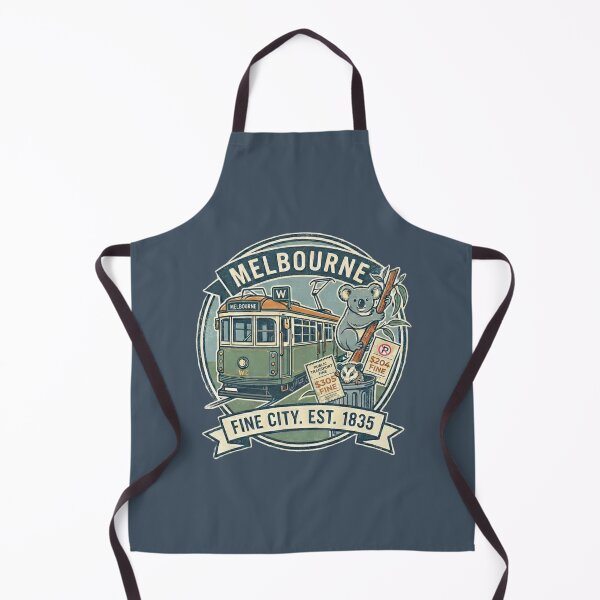Item preview, Melbourne, Australia: A 'Fine' City Est. 1835 (Tram, Koala & Possum Souvenir) - Bluestone edition designed and sold by Miss Cutie Designs.