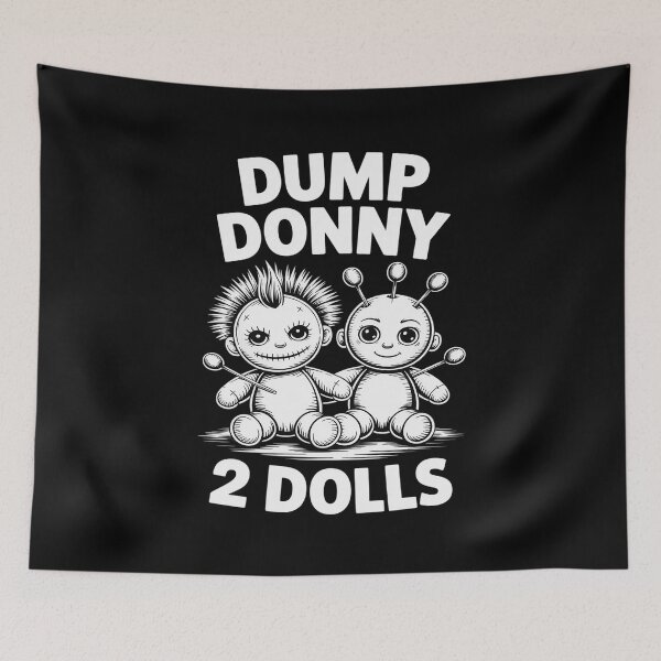 Item preview, Dump Donny 2 Dolls Two Dolls Tariffs designed and sold by ProudForFunny.