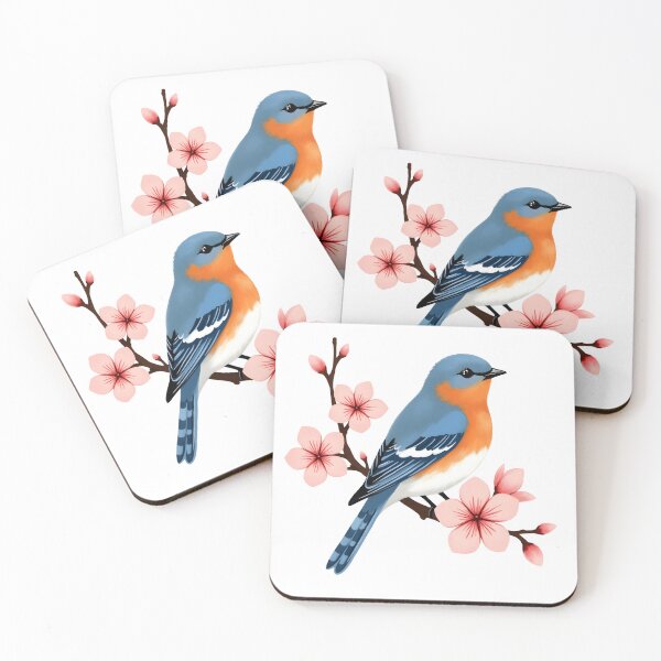 Item preview, Vintage Bluebird Illustration designed and sold by Kuky Studio.