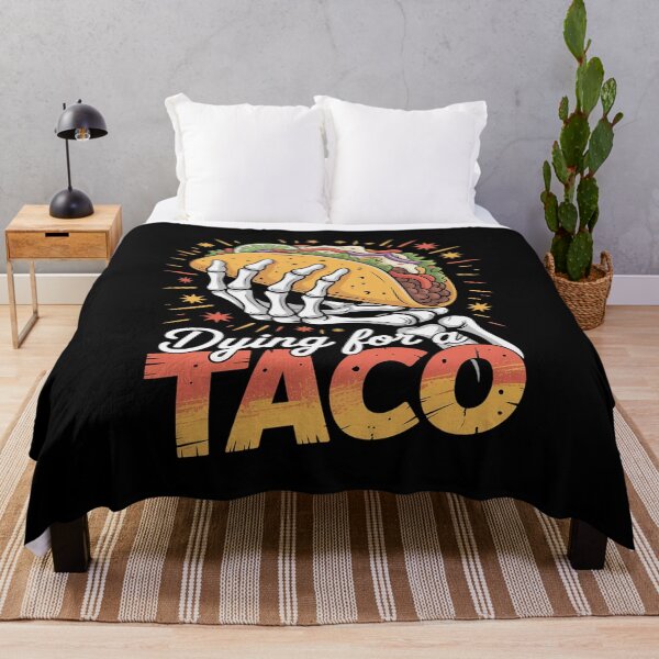 Aperçu de l'œuvre Mourir pour un squelette de taco créée et vendue par ProudForFunny.