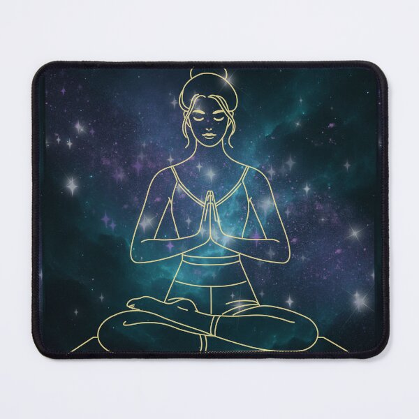 Item preview, Celestial Zenith: Astral Meditation & Infinite Galaxy Silhouette designed and sold by PureMuse.