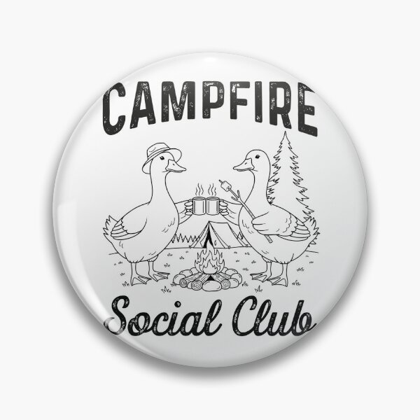 Item preview, Campfire Social Club Duck Camping Humor designed and sold by KroghDs.