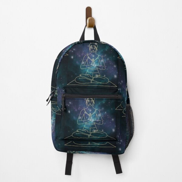 Item preview, Celestial Zenith: Astral Meditation & Infinite Galaxy Silhouette designed and sold by PureMuse.