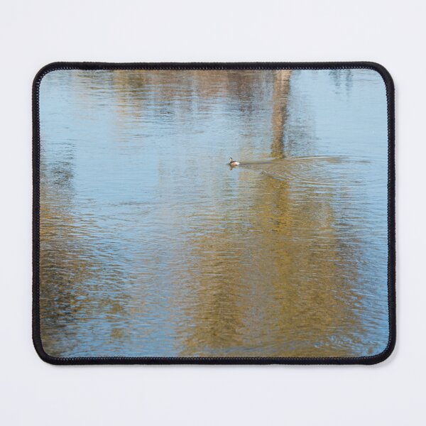 Item preview, Solitary Grebe on Calm Autumnal Waters designed and sold by Georgia Mizuleva.