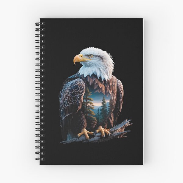 Item preview, Eagle Double Exposure Forest Mountains Lake Native designed and sold by ProudForFunny.