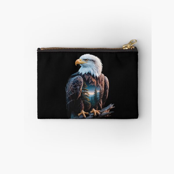 Item preview, Eagle Double Exposure Forest Mountains Lake Native designed and sold by ProudForFunny.