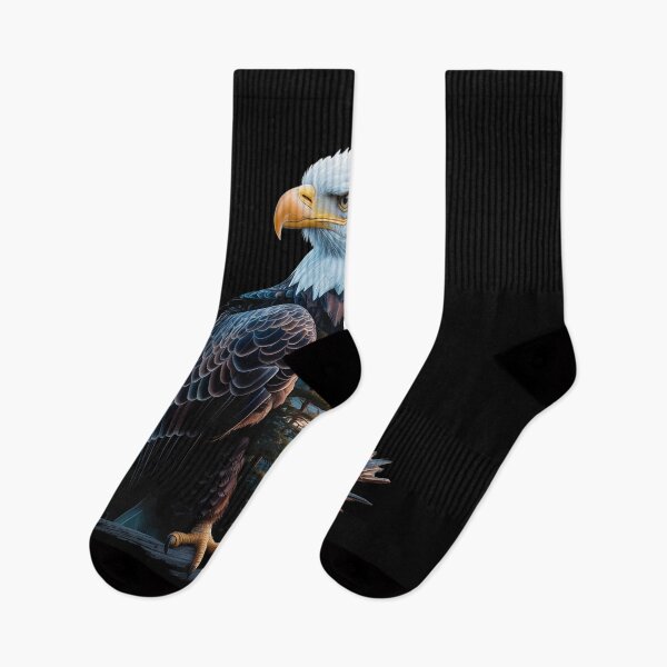 Item preview, Eagle Double Exposure Forest Mountains Lake Native designed and sold by ProudForFunny.