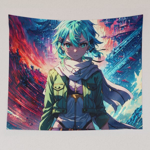 Item preview, Epic Sinon Sword Art Online Anime Girl Waifu Fantasy Firestorm Battle designed and sold by CarlosBender.