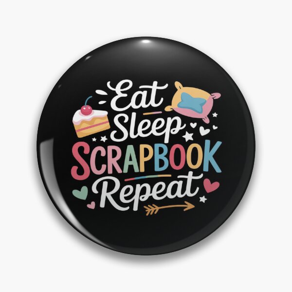 Item preview, Eat Sleep Scrapbook Repeat Craft Lover designed and sold by ProudForFunny.