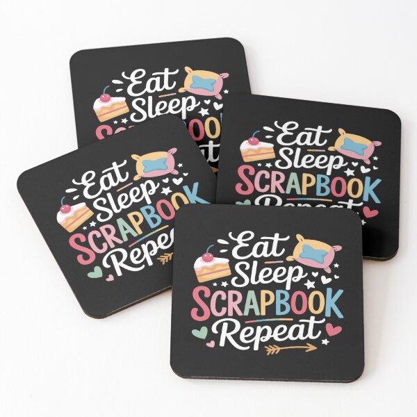 Item preview, Eat Sleep Scrapbook Repeat Craft Lover designed and sold by ProudForFunny.