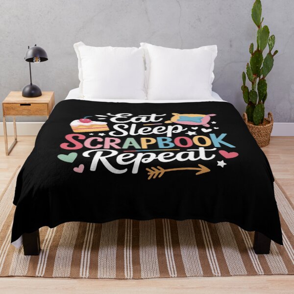 Item preview, Eat Sleep Scrapbook Repeat Craft Lover designed and sold by ProudForFunny.