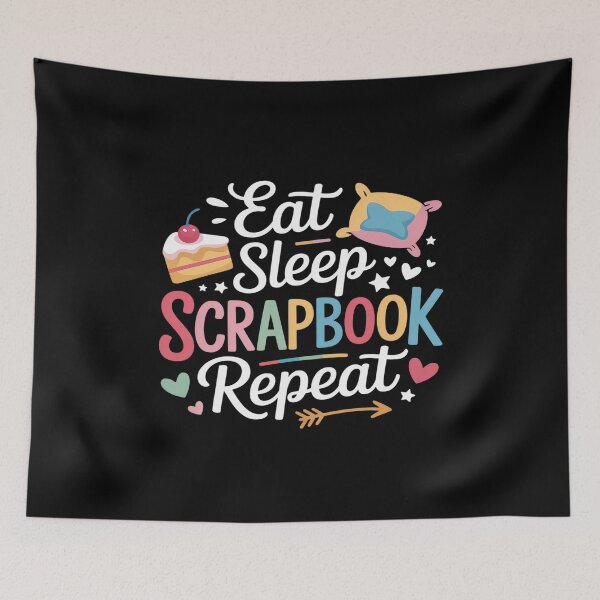 Item preview, Eat Sleep Scrapbook Repeat Craft Lover designed and sold by ProudForFunny.
