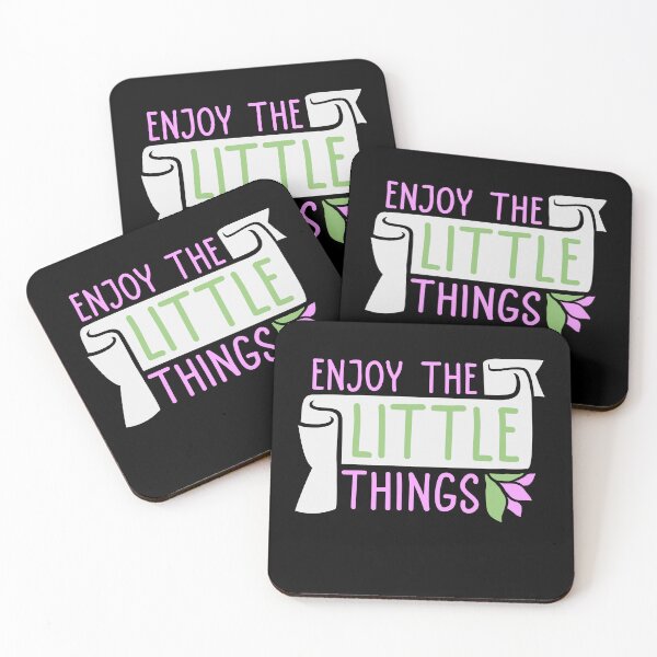 Item preview, Enjoy The Little Things Gratitude Positivity Quote designed and sold by shirt-o-mat.