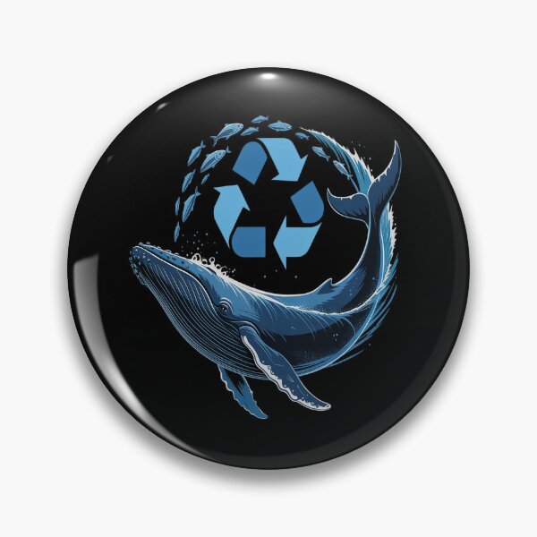 Item preview, Eco Whale Ocean Inspiring Recycled Wave Fantasy designed and sold by ProudForFunny.