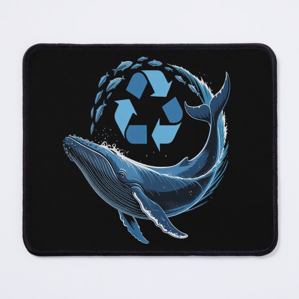 Item preview, Eco Whale Ocean Inspiring Recycled Wave Fantasy designed and sold by ProudForFunny.