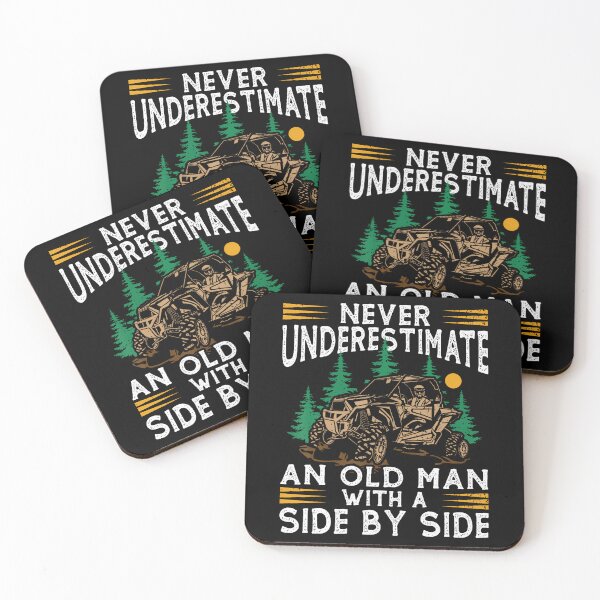Item preview, Never Underestimate An Old Man With A Side By Side Utv designed and sold by middlsier.