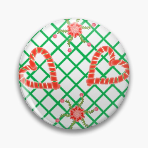 Item preview, Hand Drawn Christmas Pattern with Candy Cane Hearts and Trees designed and sold by HopeAndHustle.