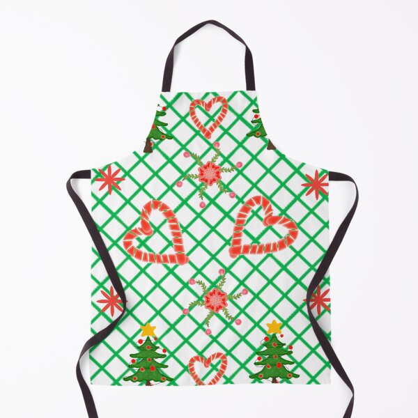 Item preview, Hand Drawn Christmas Pattern with Candy Cane Hearts and Trees designed and sold by HopeAndHustle.