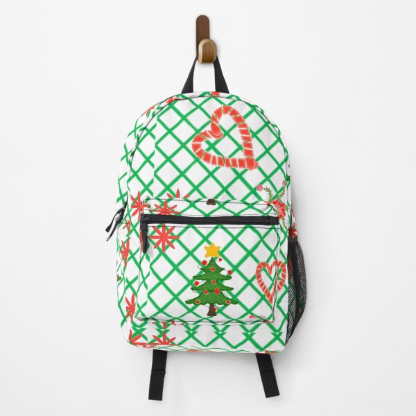 Item preview, Hand Drawn Christmas Pattern with Candy Cane Hearts and Trees designed and sold by HopeAndHustle.