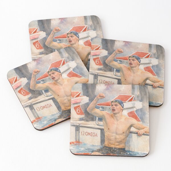 Item preview, Léon Marchand superstar swimming champion designed and sold by OMNOUVEAU.