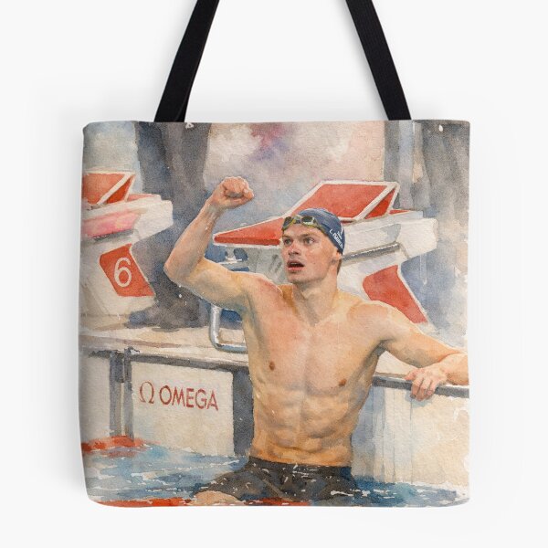 Item preview, Léon Marchand superstar swimming champion designed and sold by OMNOUVEAU.