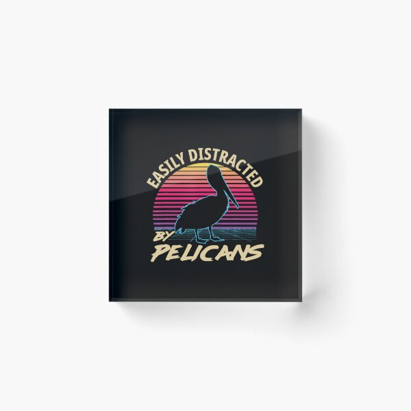 Item preview, Retro 80S Style Ornithologist Easily Distracted By Pelicans designed and sold by prabuniard.