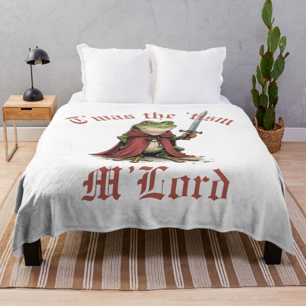Item preview, Twas The ’Tism My Lord Medieval Frog Meme designed and sold by KarlWade.