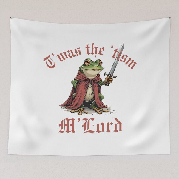 Item preview, Twas The ’Tism My Lord Medieval Frog Meme  designed and sold by KarlWade.