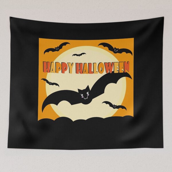 Item preview, Happy Halloween Flying Bats designed and sold by Bigfoot T-Shirt Co..