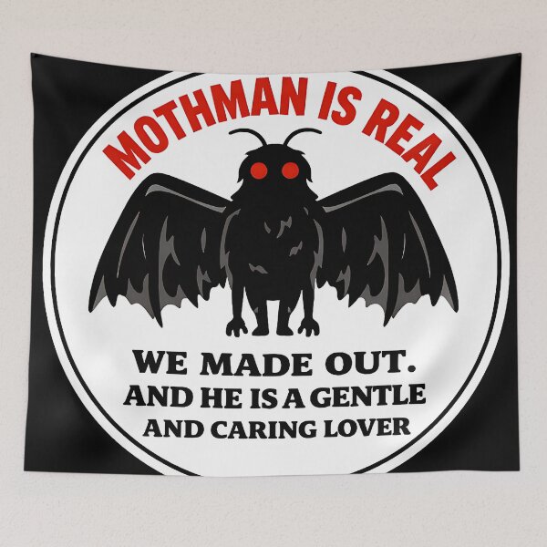 Item preview, Mothman Is Real We Made Out Funny Mothman Bumper designed and sold by kirstenstration.