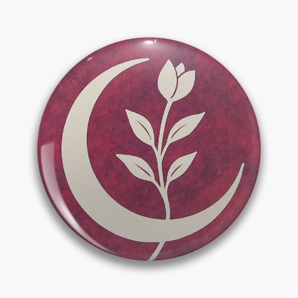Item preview, Crescent With Flower designed and sold by WiltedCabbage.