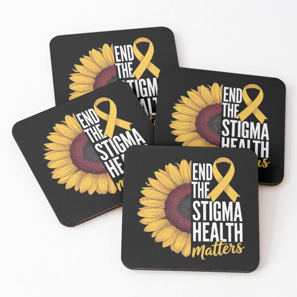 Item preview, End The Stigma Mental Health Matters Sunflower End Stigma designed and sold by ProudForFunny.