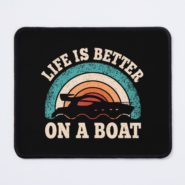 Item preview, Life Is Better On A Boat Funny Boating Captain Retro designed and sold by watsonritua.