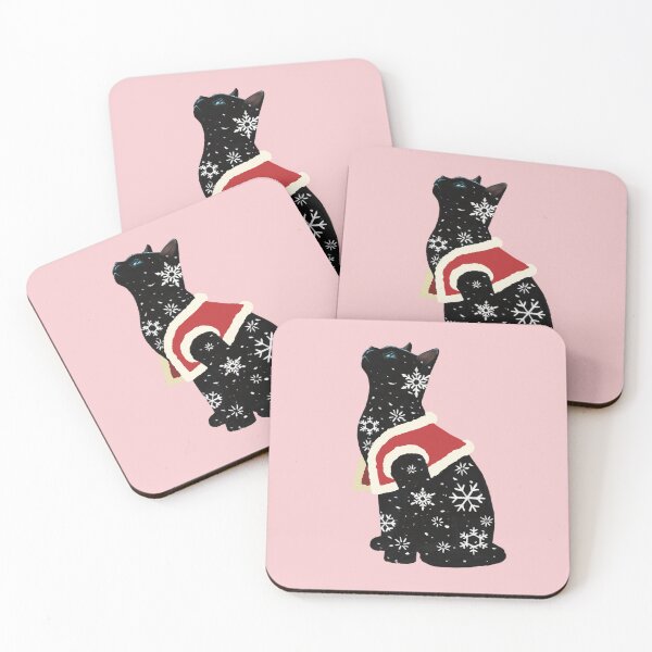 Item preview, Snowflake black cat designed and sold by Dalbongju.