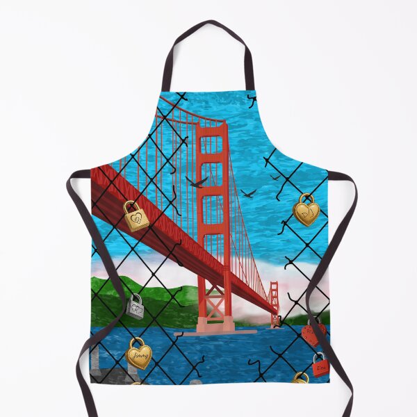 Item preview, Golden Gate Bridge Love Locks – San Francisco Chain Link Fence Art designed and sold by DeeLulu.