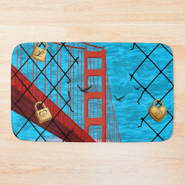 Item preview, Golden Gate Bridge Love Locks – San Francisco Chain Link Fence Art designed and sold by DeeLulu.