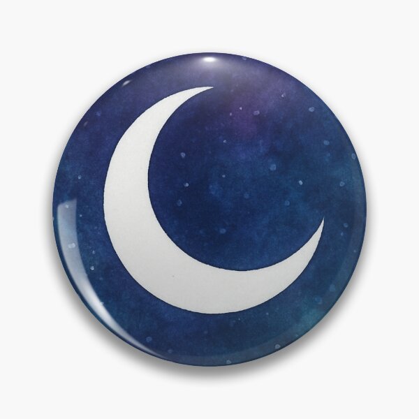 Item preview, Crescent Moon in Blue Night designed and sold by WiltedCabbage.