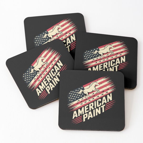 Item preview, USA American Flag American Paint Horse designed and sold by duolastgend.