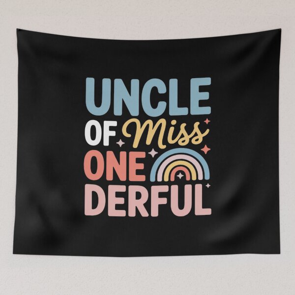 Item preview, Uncle of Miss Onederful Boho Rainbow Niece First Birthday designed and sold by duolastgend.